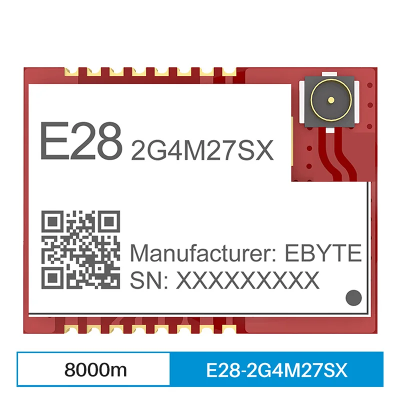 Plain SX1280 Wireless RF Module 8KM Compatible High Speed Lora SMD  PA+LNA GFSK FLRC