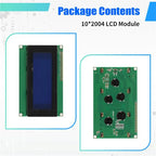 Upgraded-2004 20X4 LCD Module LCD2004 10PCS 2004 IIC I2C Interface For Arduino Raspberry Pi Blue Screen Character LCD Display