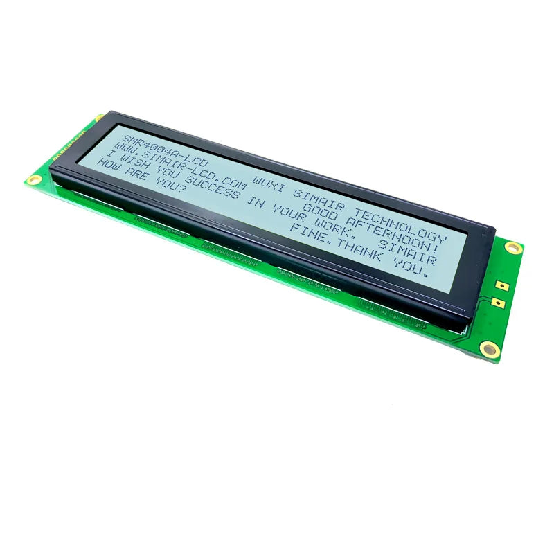 Cob Large 40x4 Character 18 Pin 8 Bit Parallel 5.0v Yellow Green Display Module 4004 16x2 Panel LCD Screen