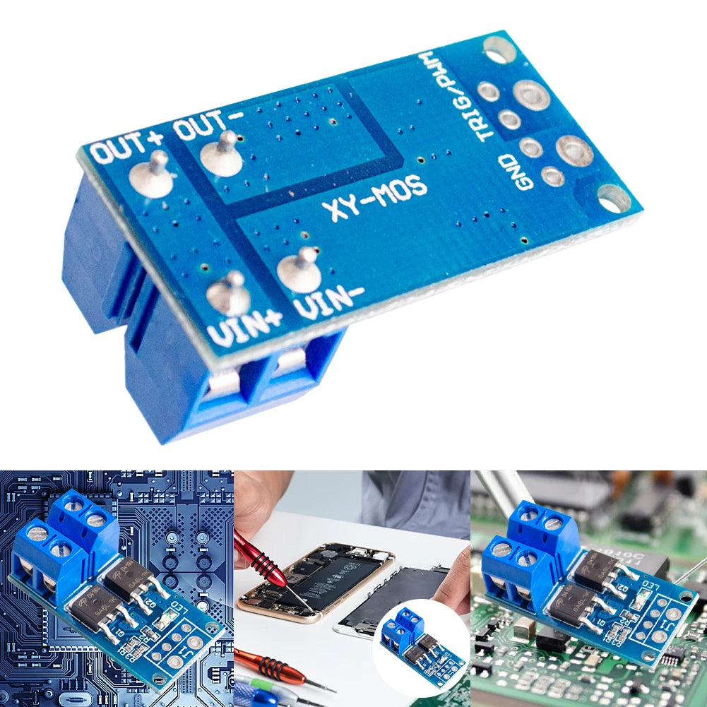 15A 400W MOSFET Trigger Switch Drive Module PWM Regulator Control Panel DC 5V-36V Electronic Switch Control Board for arduino