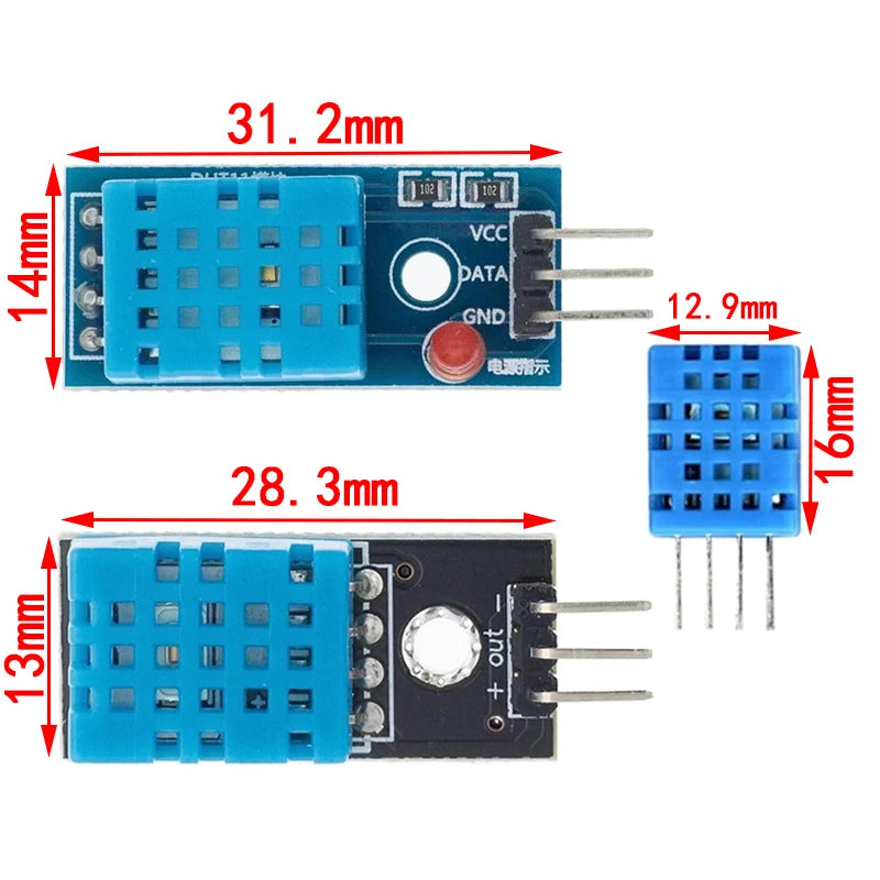 Digital Temperature Sensor / Humidity Sensor DHT11 DHT22 AM2302 AM2301 AM2320 MW33 Sensor And Module For Arduino electronic DIY