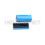 10PCS Slide Type Switch Module 1 ~ 12 Bit 2.54mm Position Way DIP Blue Pitch Toggle Switch Red Snap Switch For PCB 8PIN 6PIN