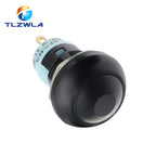 1PCS DIY Mini 12mm Momentary Waterproof Push Button Switch Horn Blue White Green Red Yellow Black 1A 250V Self-reset
