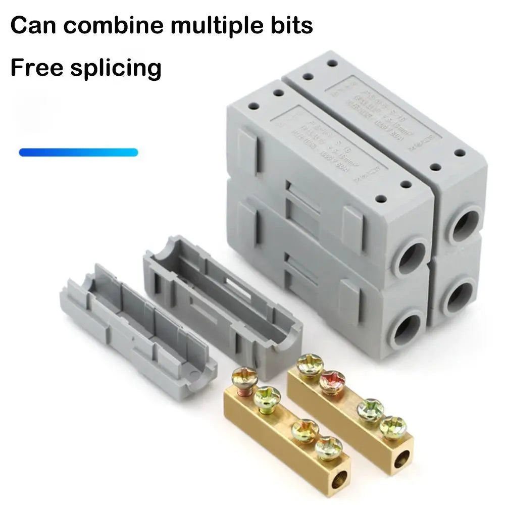 Wire Connector High Power Splitter Quick Electrical Cable Terminal Blocks Junction Box Connectors Large Current Conductor Brass