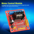 L298N Stepper Motor Driver Module 5V-35V 2A DC Motor Controller Board Compact Size Easy To Install Dual H Bridge Motor Driver
