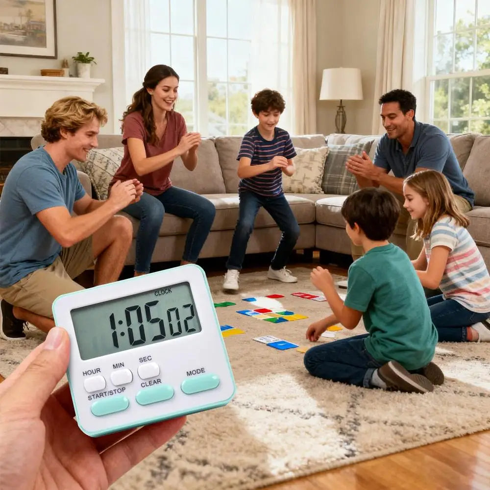 Kitchen Timer Small Digital Clocks 24 Hour Alarm Function Timer for  Adults Boys Girls Classroom Grilling Baking Meeting Cooking