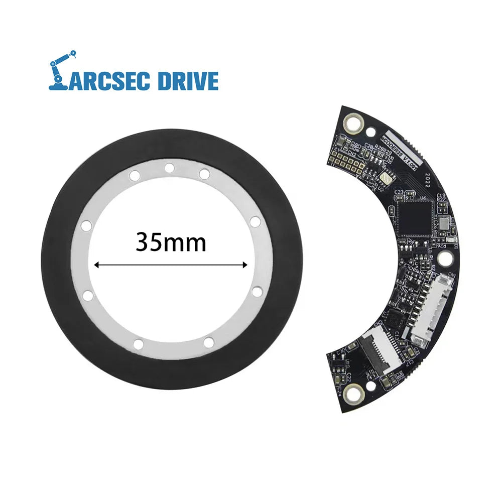 2026 Ecoder 35 Encoder Low Profile Non-contact RS485 Asynchronous Serial Absolute Rotary Encoder