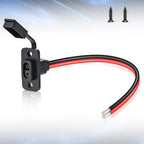 Gadpow 30CM 12AWG SAE Cable Connector Car Battery Expansion Bidding Embedded Plug Socket for Solar Generator Battery Charger
