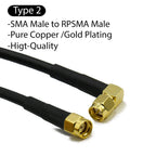 RG58 SMA to SMA Male Female RF Pigtail Jumper Cable Straight Right Angle Antenna Extension Wire for WiFi 3G 4G GSM Radio