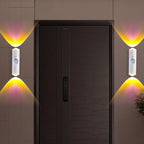 LED Night Lights Double-head Sunset Wall Lamp Motion Sensor RGB Ambient Light Magnetic USB Rechargeable Party Corridor Closets
