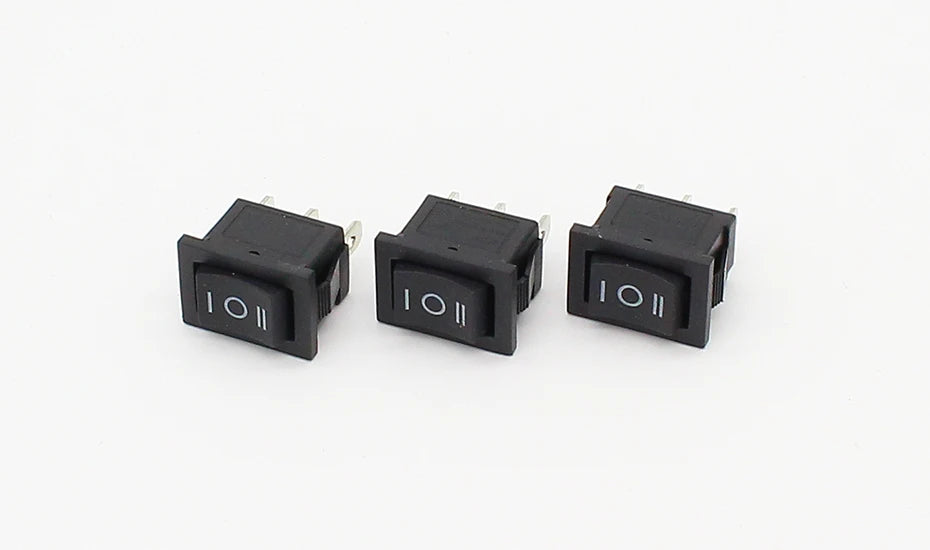 3 position rocker switch 3 pins on off on snap switch  5pcs