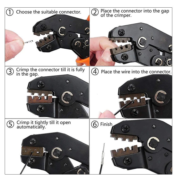 SN-28B JST Dupont Crimping Pliers Tool 0.1-1mm² 28-18AWG 2.54mm Dupont Cable Jumper Wire Pin Header Housing Terminals Clamp Kit