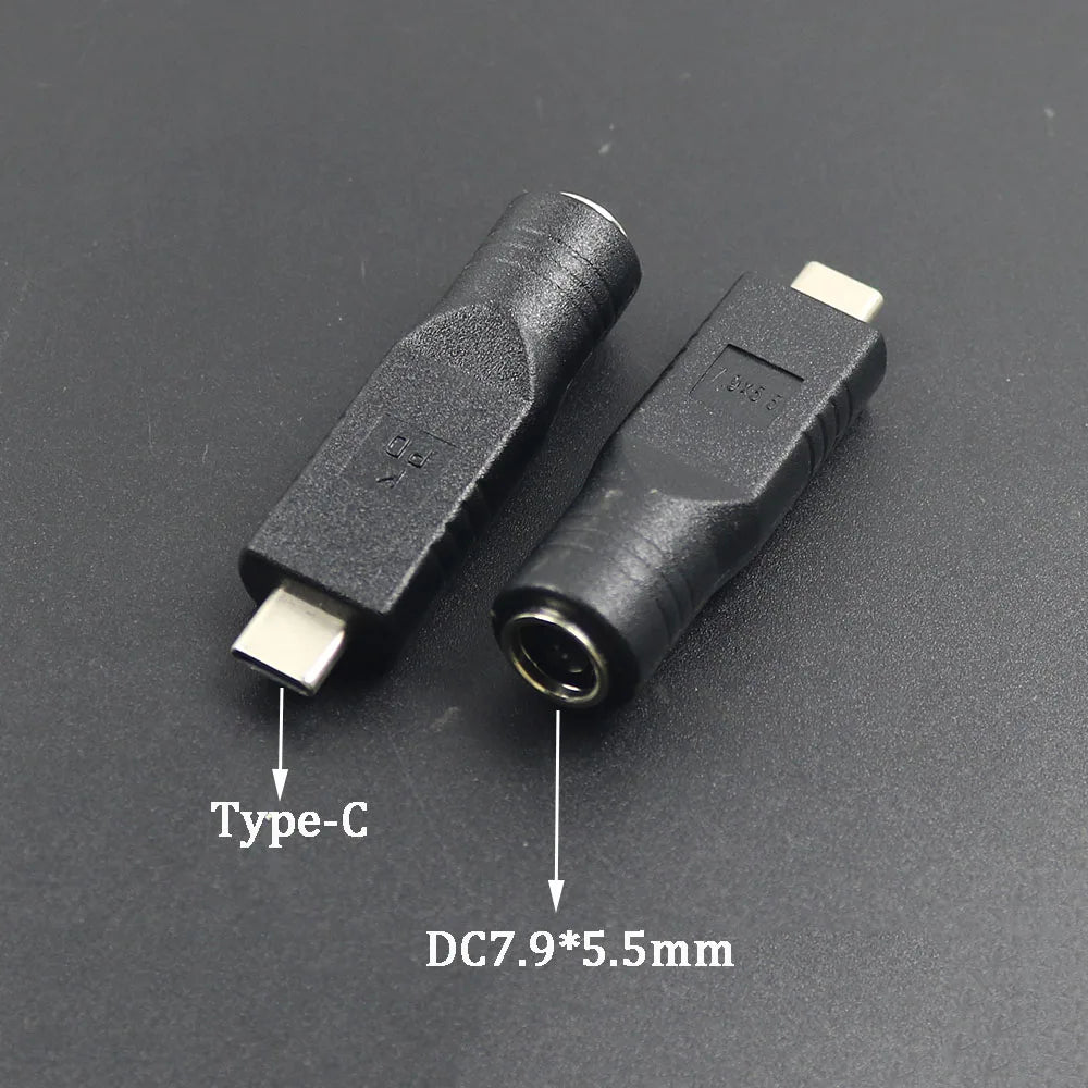 PD USB Adapter C Type C Male To 4.0*1.7 5.5*2.1 5.5*2.5 7.4*5.0 7.9*5.5mm Female Plug Converter DC Power Jack Connector