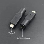 PD USB Adapter C Type C Male To 4.0*1.7 5.5*2.1 5.5*2.5 7.4*5.0 7.9*5.5mm Female Plug Converter DC Power Jack Connector