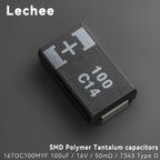 5pcs/lot 100uF 16V 50mOhms 16TQC100MYF 7343 Type D Ultra-Thin SMD Polymer Tantalum Capacitors POSCAP Low ESR New Original