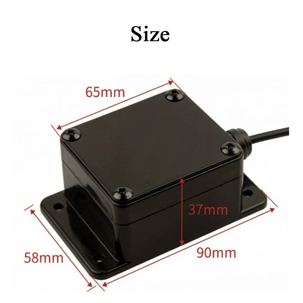 Capacitive Rain Snow Sensor Module with Heating IP67 Modbus-RTU RS485 4-20mA 0-10V Relay Weather Monitoring Transmitter DC12-24V