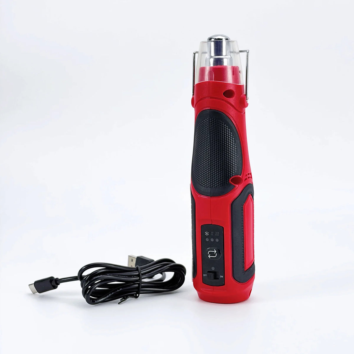 Cordless Mini Hot Air Gun Lithium Battery Rechargeable Handheld Heat Gun for DIY Rubber Stamp Shrink Plastic Embossing Powder