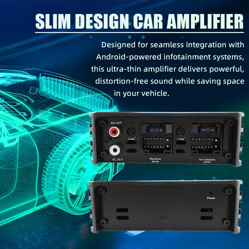 Android System Large Screen Special Amplifier Car Audio Lossless Upgrade 4-way DSP-intelligent Digital Audio Processor