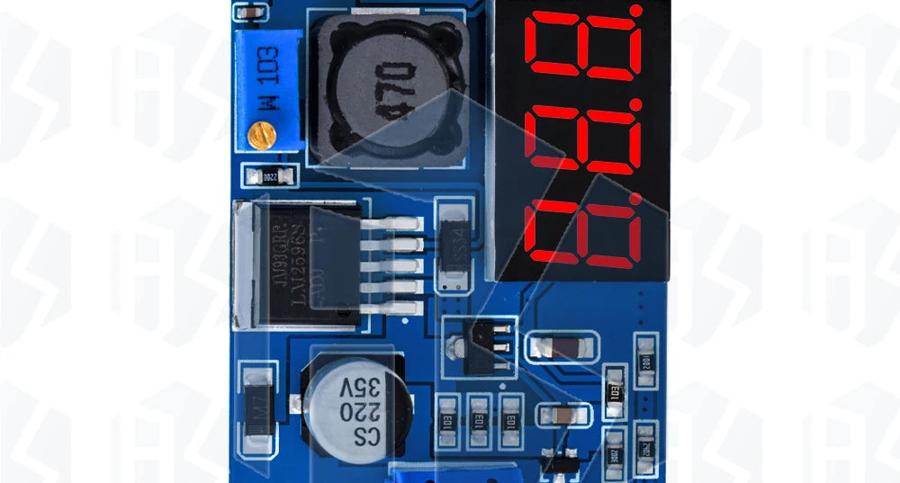 1PCS EGBO LM2596 LM2596S power module + LED Voltmeter DC-DC adjustable step-down power supply module with digital display