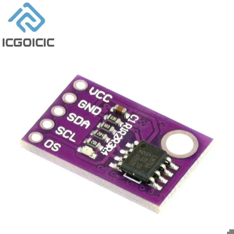 1-20PCS LM75 Temperature Sensor Module High Speed I2C IIC Interface High Precision Development Board For Arduino LM75A