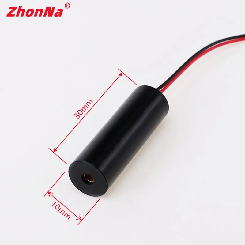 635nm 5mW 10X30mm Laser Module Red Light Single Point OpticsLocatorAiming Glass LensInstallation Accessories Input Voltage 3-5 V