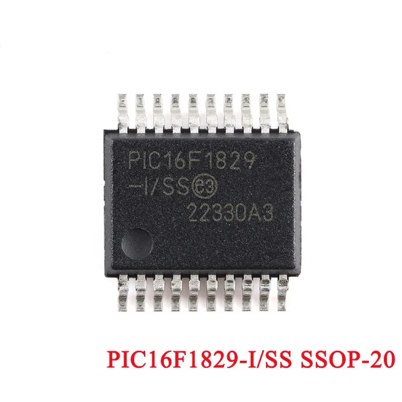 5/20pcs PIC16F1829-I/SS PIC16F1829 SSOP-20  PIC16F 1829 8-bit microcontroll 20PIN Flash Micro  MCU SSOP-20 Flash Microcontroller