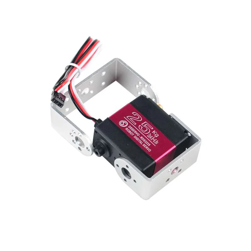DIYmall 4 Sets RDS3225 25KG Digital Servo 6V Full Metal Gear 180/ 270 Degree Double-shaft Waterproof IP66 Robotic Servo Motor