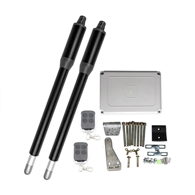 200kg-300kg Swing Gate Linear Actuator Motors Kit with Push Button Photocell Alarm Lamp (GSM Module Keypad Optional)