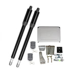200kg-300kg Swing Gate Linear Actuator Motors Kit with Push Button Photocell Alarm Lamp (GSM Module Keypad Optional)