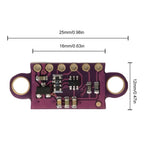 1-50PCS VL53L0X Time-of-Flight (ToF) Laser Ranging Sensor Breakout 940nm 3-5V GY-530 VL53L0X V2 Laser Distance Module IIC