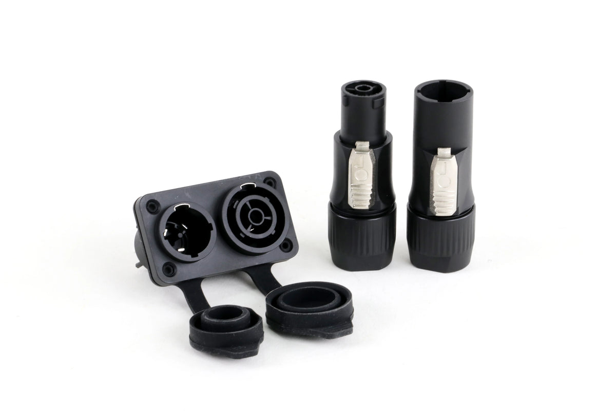 Waterproof True Locking 3Pin Powercon Male/Female Plug Connector In&Output NAC3FX-WP Coupler Panel Mount Chassis Socket Adapter