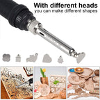 JCD 80W Engraving Pen Electric Soldering Iron Wood Burning Kit Flipping Word Embossing Pyrography Tool Craft 28PC TIP Set 908S