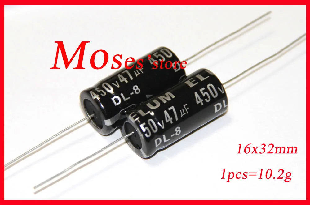 500v 47uf 22uf 16uf 10uf 33uf 40uf 220uf 68uf 100uf 8uf 450v 400v ELUM ELCNK Axial Audio Capacitance Electrolytic Capacitor