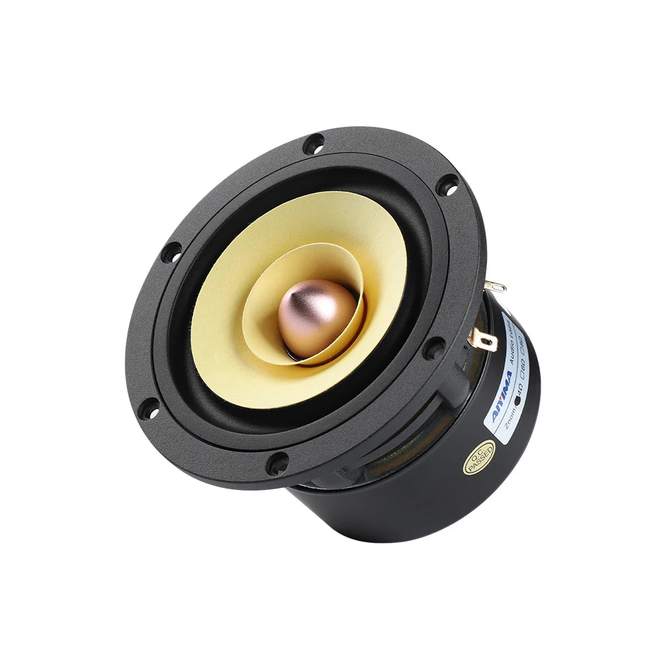 AIYIMA 1Pcs 4 Inch Full Range Speaker Unit 4 8 Ohm 25W Speaker Tweeter Woofer Aluminum Bullet Audio Home Theater Loudspeaker