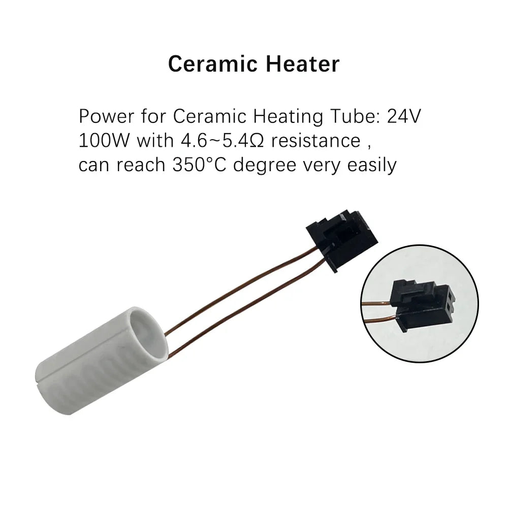 For Creality K2 Plus Parts K2 Plus Hotend Cable 350°C Ceramic Heating Tube Thermistor Temperature Sensor K2 Plus Accessories