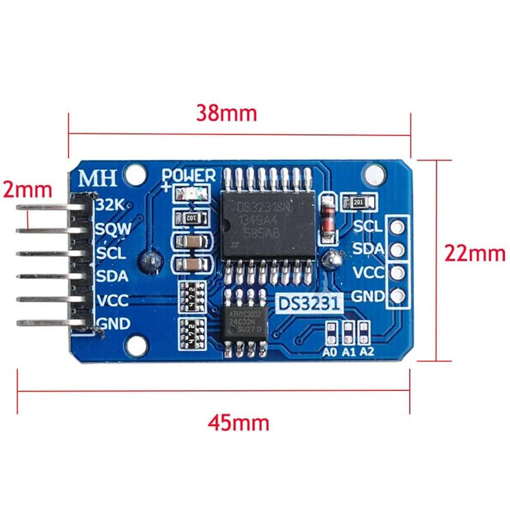 1/2/5/10PCS DS3231 Real Time Clock Module RTC Sensor High Precision AT24C32 IIC Timer Alarm Clock for Arduino Raspberry Pi