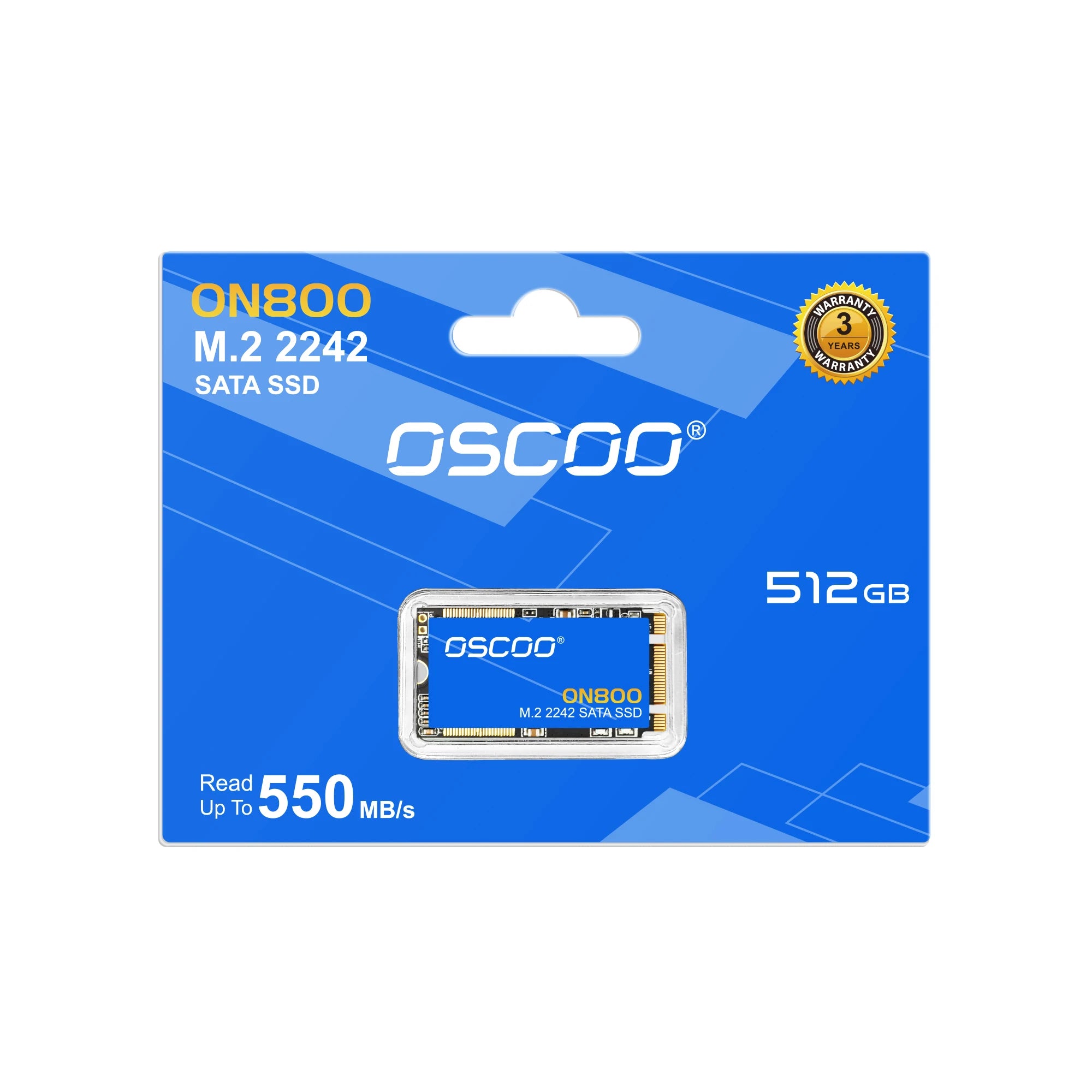 OSCOO 512GB Internal M.2 2242 SSD 6Gbp/s SATA3.0 M.2 2242mm Hard Drive SSD 3D Nand Flash Original Solid State Drive For Notebook