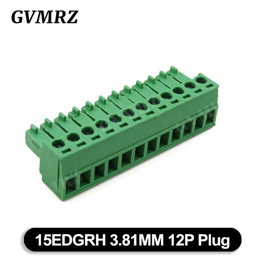 5PCS 15EDG KF15EDGRH 2x2 ~ 12PIN 3.81mm Double Layer Double row pluggable terminal block PCB welding plate Plug Pin Socket