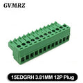 5PCS 15EDG KF15EDGRH 2x2 ~ 12PIN 3.81mm Double Layer Double row pluggable terminal block PCB welding plate Plug Pin Socket