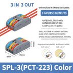 10pcs Compact 1/2/3/4/5 in Multiple Out Wire Connector - Speedy Splicing, 0.08-4.0mm  for Home Wiring Conductor Terminal