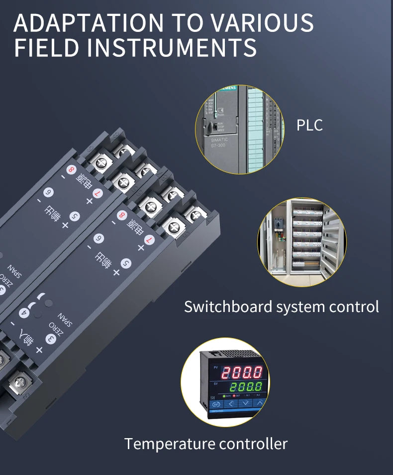 AC DC Current Transmitter 4-20mA 0-10V Current Transducer 0-1A 0-2A 0-5A 0-10A 4-20mA Current Sensor RS485 Current Transmitter