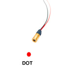 650nm 5mW Line/Cross/Dot RED Laser Module Head Adjustable Beam 3-5V 12MM Glass Lens Focusable Diode Head Industrial Class