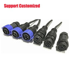 IP67 M25 50A 500V Waterproof Connector 2 3 4 Pin Self Locking E-bike Charging Power Aviation Panel Socket Electrical Cable Plug