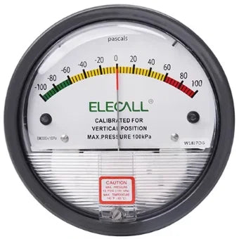 ELECALL EM2000 Differential Pressure Gauge Pa/Kpa/psi/mmH₂O for Air Gas Meters Barometer Pressure for Clean Room
