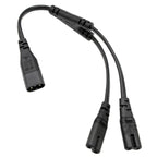 IEC 320 C8 Plug to C7 Receptacle Male to Female Extension Power Supply Main Adapter Cable White/black Color