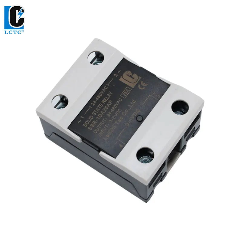 LCTC SSR Random Solid State Relay 10A 25A 40A 60A 80A 100A 120A DC Control AC Single Phase Control 3-6VDC 24-480VAC