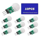 1-10PCS HC-SR501 SR505 Mini IR Pyroelectri Infrared PIR Motion Human Sensor Automatic Detector Module AM312 Sensor DC 2.7 to 12V