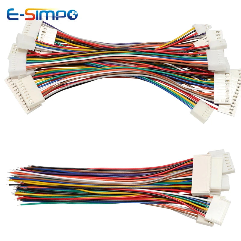 10pcs 20cm KF2510 2.54mm 2/3/4/5/6P-12Pin Single/Double Head Same/Reverse Direction 22/26AWG Electronic Terminal Connector Wire