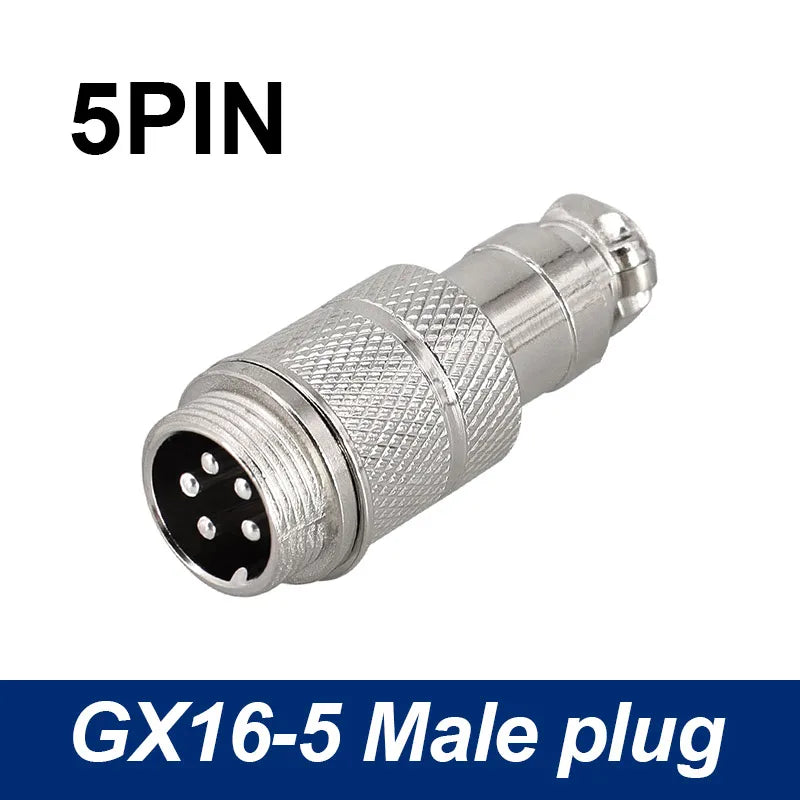 5/8' Female Male Plug GX16 Circular Connector 2Pin3pin4pin 5pin6pin7pin8pin9pin10pin Diameter 16mm L73 RS765 DF16 M16