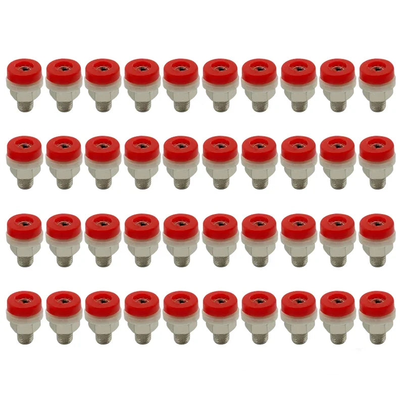 40pcs Brass 2mm Banana Socket Jack for 2mm Banana Plug Test Connector 5 Colors